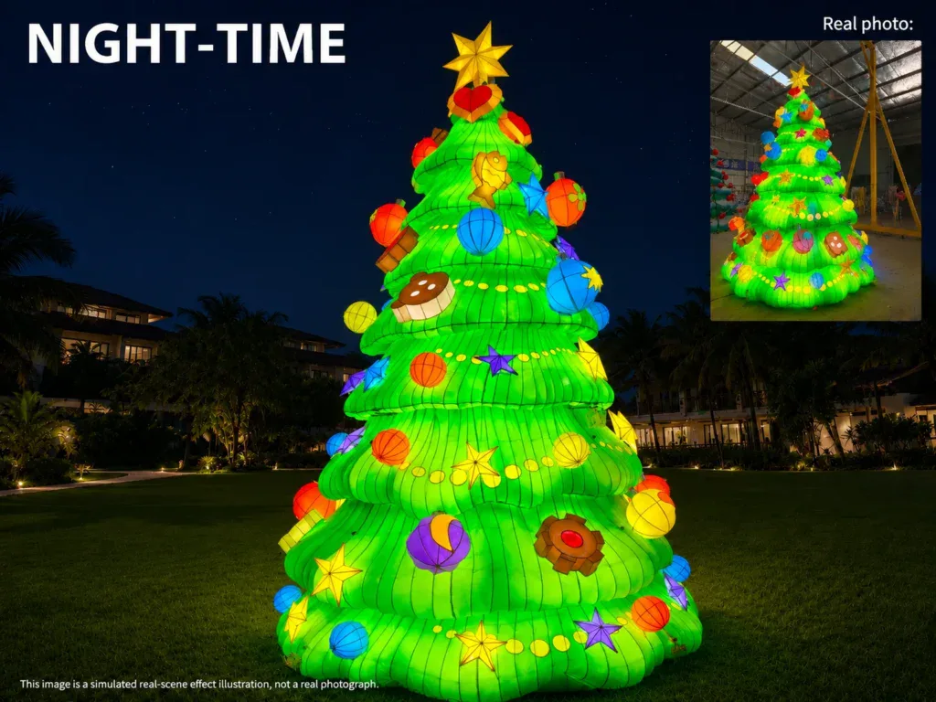 Decoración navideña gigante para resorts y parques